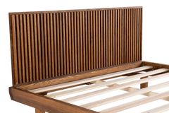 Luna Hendrick Houten Bedframe, 140x200 cm, Walnoot