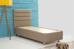 Wien Boxspringbed met Hoofdbord, 90x200 cm, Beige