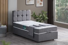 Paris Plus Boxspringbedset met Orthopedisch Matras, 120x200 cm, Grijs