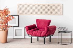 Pafu Nitta Fauteuil, Wijnrood