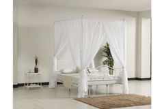 Pero Princess Metalen Bedframe met Klamboe, 140x200 cm