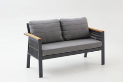 Capella Dubbele Tuinloungeset, Antraciet