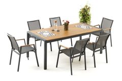 Daisy Tuinset, 6 Zits, Antraciet