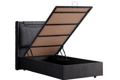 Zagreb Comfort Boxspringbedset, 90x200 cm, Antraciet