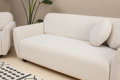 Eddy Three Seater Sofa, Ecru