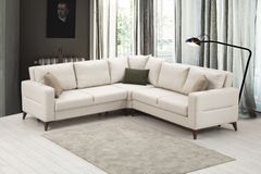 Kristal Hoekbank, Beige