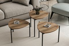 Medway Lenny Zettafelset , 3-delig, Walnoot