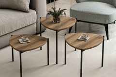 Medway Lenny Zettafelset , 3-delig, Walnoot