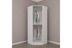 Tideway Hoekkledingkast, 210 cm, Wit