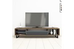 Sauer Modern TV Unit, 160 cm, Walnut