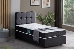 Paris Plus Boxspringbedset met Orthopedisch Matras, 160x200 cm, Antraciet