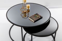 Circles Salontafel, Zwart en Rookgrijs