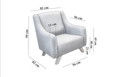 Hera Fauteuil, Grijs