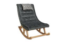Asedia Maeve Schommelstoel, Antraciet & Natuurlijke Kleur
