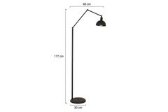 Apliqa Vesper Vloerlamp, Zwart