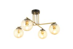 Apliqa Mally Hanglamp met 4 Lampjes, Mat Goud