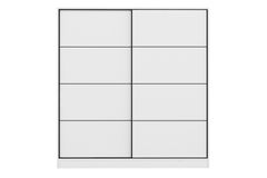 Medway Tideway Kledingkast met Schuifdeuren, 210 cm, Wit