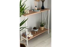 Stally Consoletafel, Pijnboom & Wit