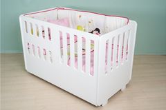 Moremo Lego Simple Children's Bed Frame, White