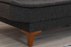 Kelly Fauteuil In Linnen Stof, Antracietgrijs