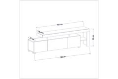 Beliz Tv-meubel, Wit