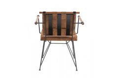 Poyraz Draadstoel Met Arm, Koffie, 2 Stuks