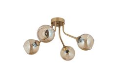 Apliqa David Hanglamp met 4 Lampjes, Mat Goud