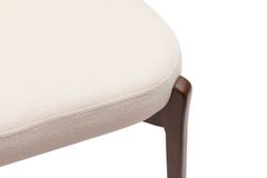 Mia Dining Chair, Cream & Walnut