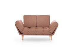 Futon Nina 2-Zitsbank, Lichtbruin
