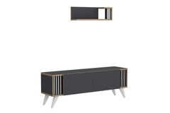 Negro TV Unit, 120 cm, Grey