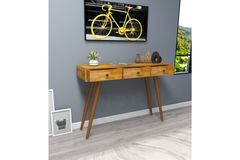 Woodface Rolls Houten Consoletafel, Eik