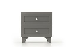 Zenio Bedside Table, Grey