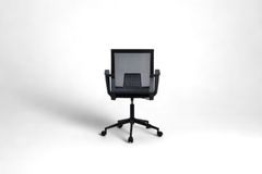 Mesh Bureaustoel met Metalen Poten, Zwart