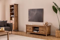 Ranch Boekenrek met Lades, 4 Rekken, Walnoot