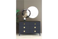 Barrstall Ladekast met 6 Lades, 120cm, Antracietgrijs