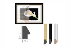 Abstract Haze Art Prints with Frame, Triptych