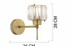 Apliqa Slade Wandlampenset, 2 Stuks, Mat Goud