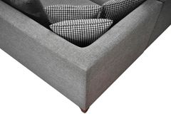 Masse Hoekbank Links, Grijs