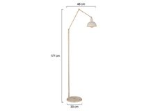 Apliqa Vesper Vloerlamp, Wit