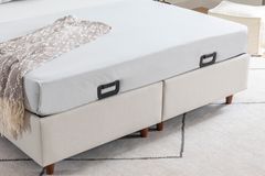 Luna Arche Boxspring Set, 160x200 cm, Creme