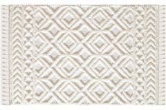 Elite Collectie Gefranjerd Machine Tapijt, Krullend, Crème, 80X300