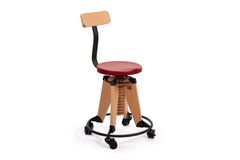 Darton Roller Office Chair, Red