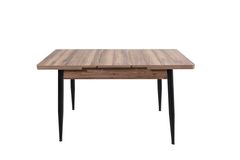 Butterfly 4 Seat Extendable Dining Table, Brown & Black
