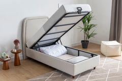 Luna Arche Boxspring Set, 90x190 cm, Creme