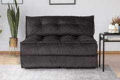 Mocca Opklapbare Slaapbank, Rookgrijs