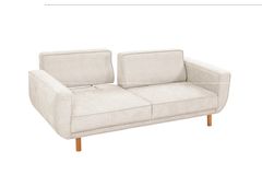 Larus 3-Zitsbank, Creme, Natuurlijke Poten