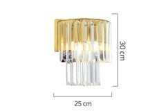 Apliqa Palla Bianca Wandlampenset, 2 Stuks, Mat Goud