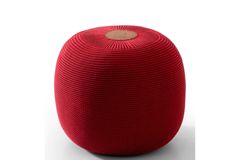 Nora Ronde Decoratieve Gebreide Poef, rood