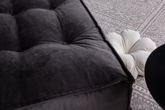 Mocca Opklapbare Slaapbank, Rookgrijs