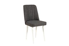 Vina Dining Chair, Anthracite & White